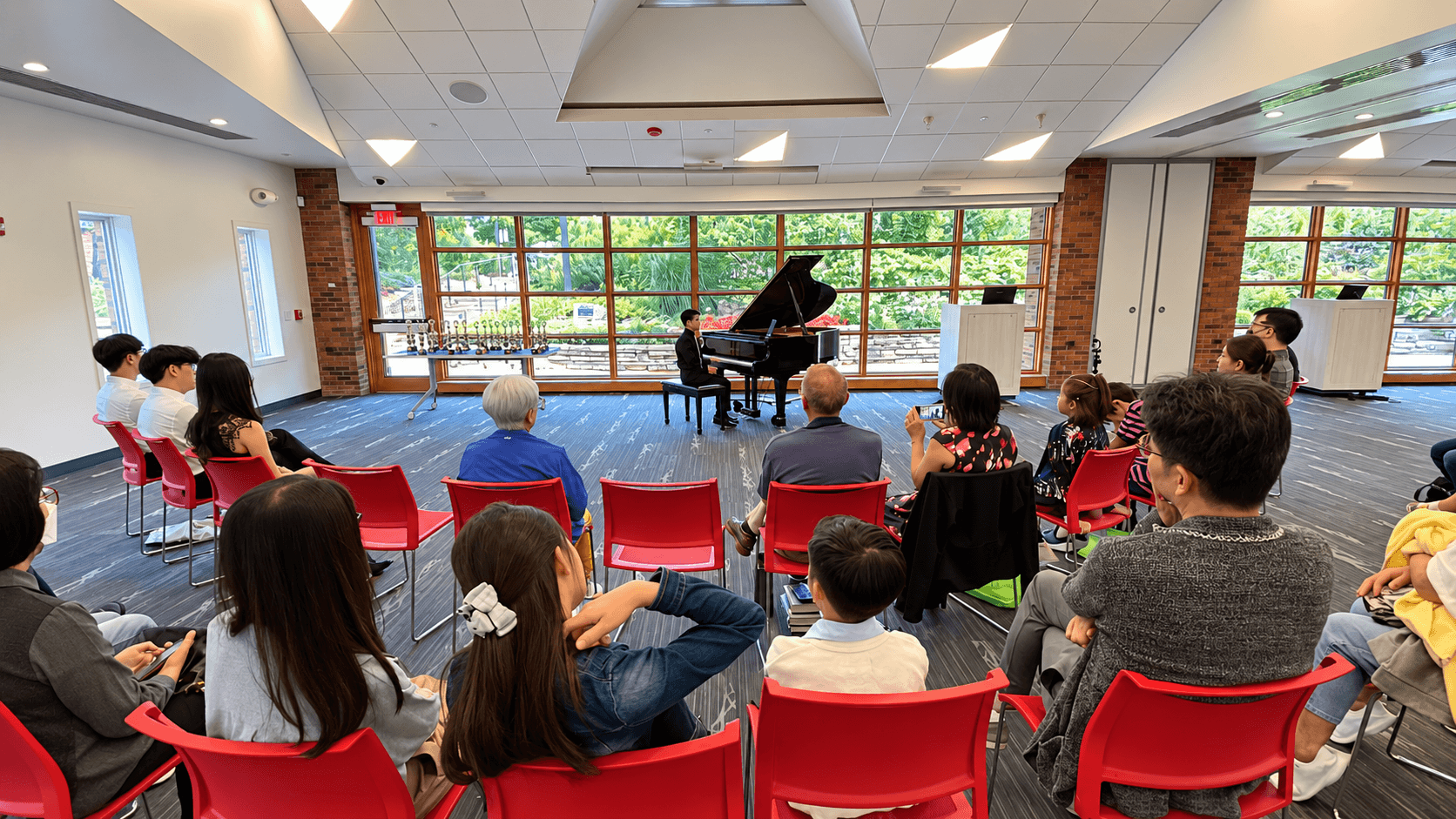 Musium piano recital with students and families